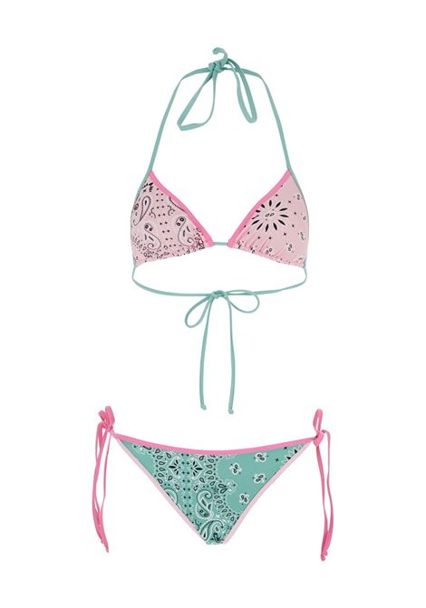Bikini Donna con stampa SAINT BARTH | LEH00012 LEAH TEEN STRING07490L BANDANNA ROUND MIX2153